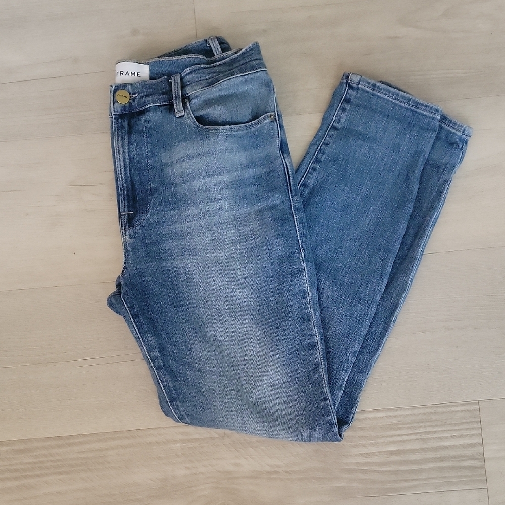 Frame Denim Blue Skinny Jeans